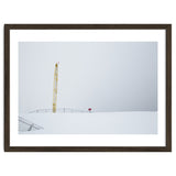 Construction Crane in the Winter Seascape thumbnail