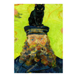 Black Cat on the Postman’s Hat, Van Gogh Inspired Painting (Print Only) thumbnail