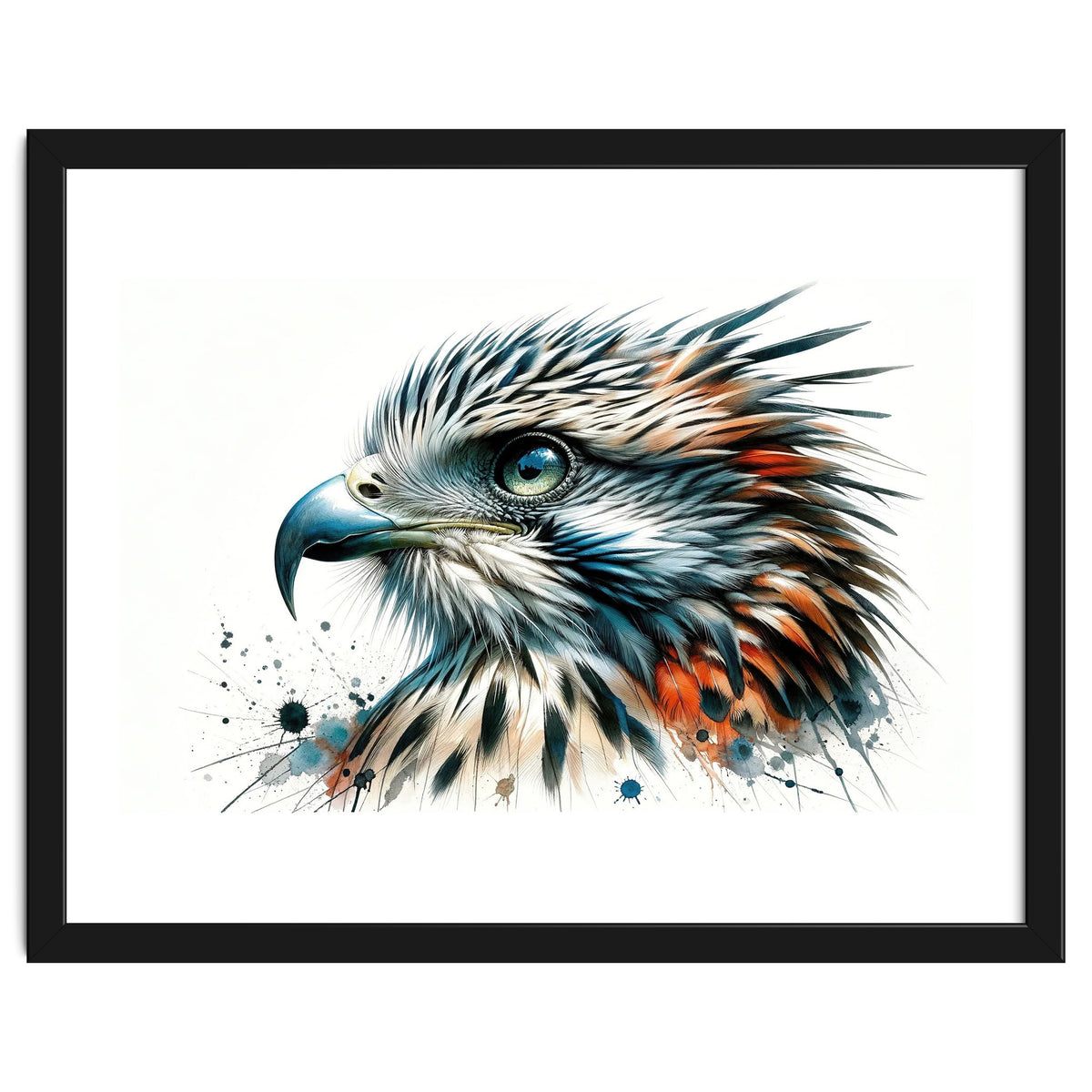 Vibrant Eagle Close Up Portrait