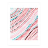 Between the Lines, Pastel Watercolor Abstract Painting, Subtle Neutral Minimal Illustration (Print Only) thumbnail