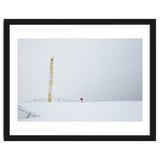 Construction Crane in the Winter Seascape thumbnail
