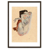 Crouching Nude in Shoes and Black Stockings, Back View. thumbnail