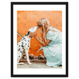 Pet Bound | Dalmatian Dog Lover Friendship Companion | Modern Bohemian Woman Puppy Animals Love thumbnail