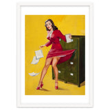 Pinup Girl In Office Accident thumbnail