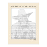 Portrait of Patience Escalier (1888) - Vincent van Gogh(ascii art)  (Print Only) thumbnail