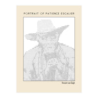 Portrait of Patience Escalier (1888) - Vincent van Gogh(ascii art)  (Print Only)