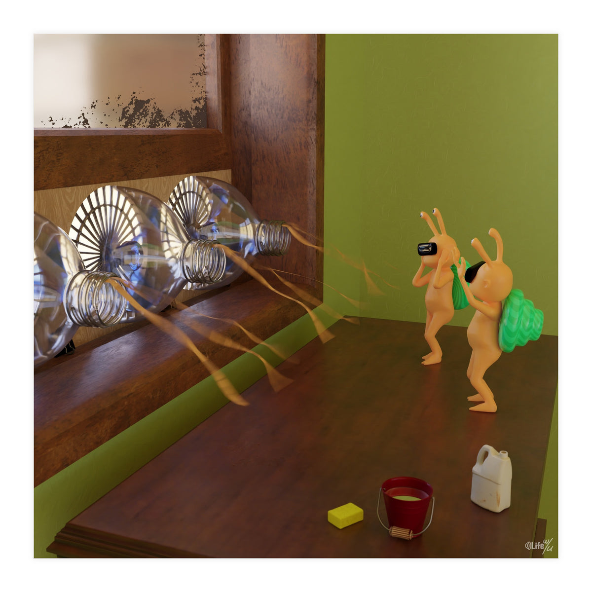 Sustainable Air Cooling System (Lwuba 037 Air Cooler 02) (Print Only)