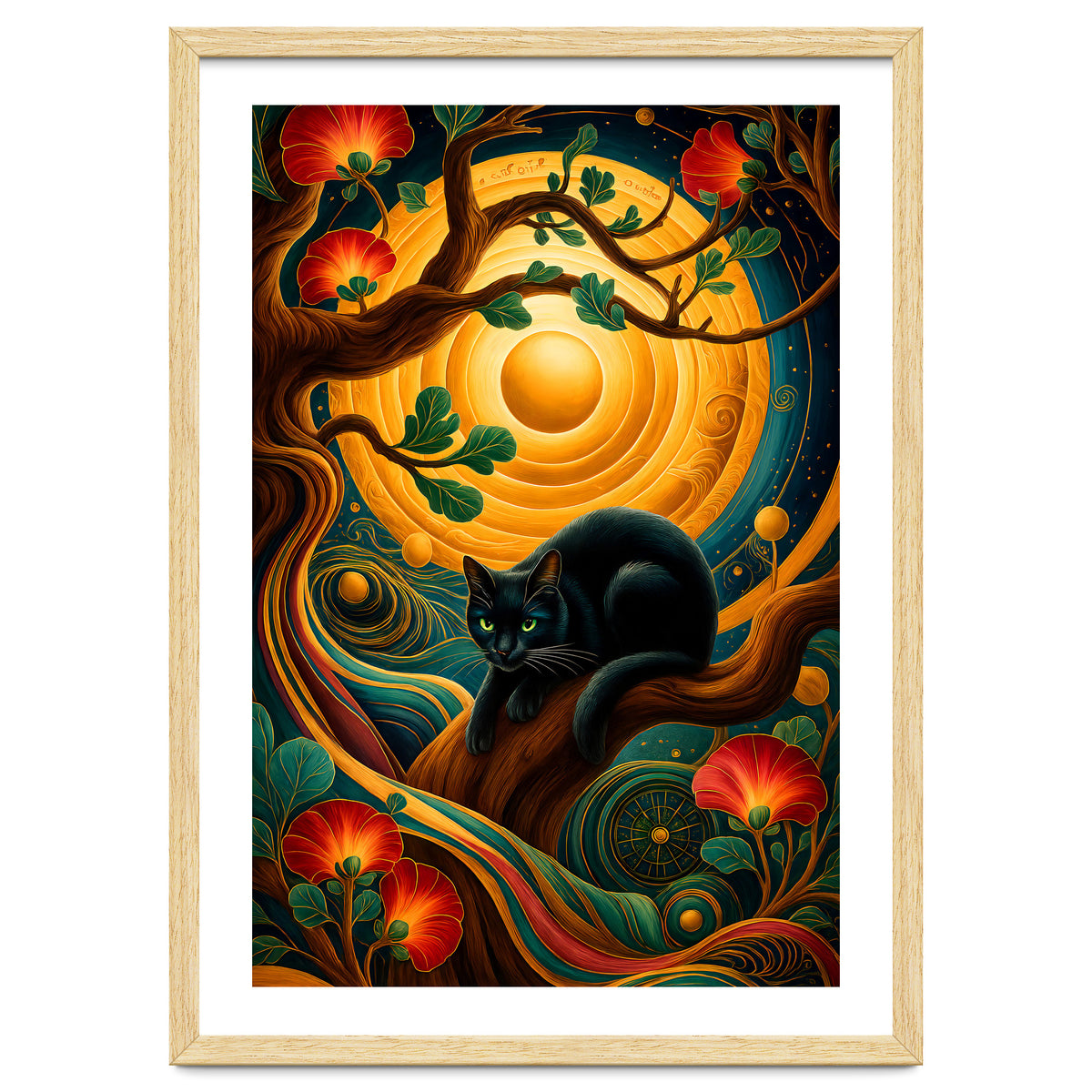 Black Cat Retro Contemporer