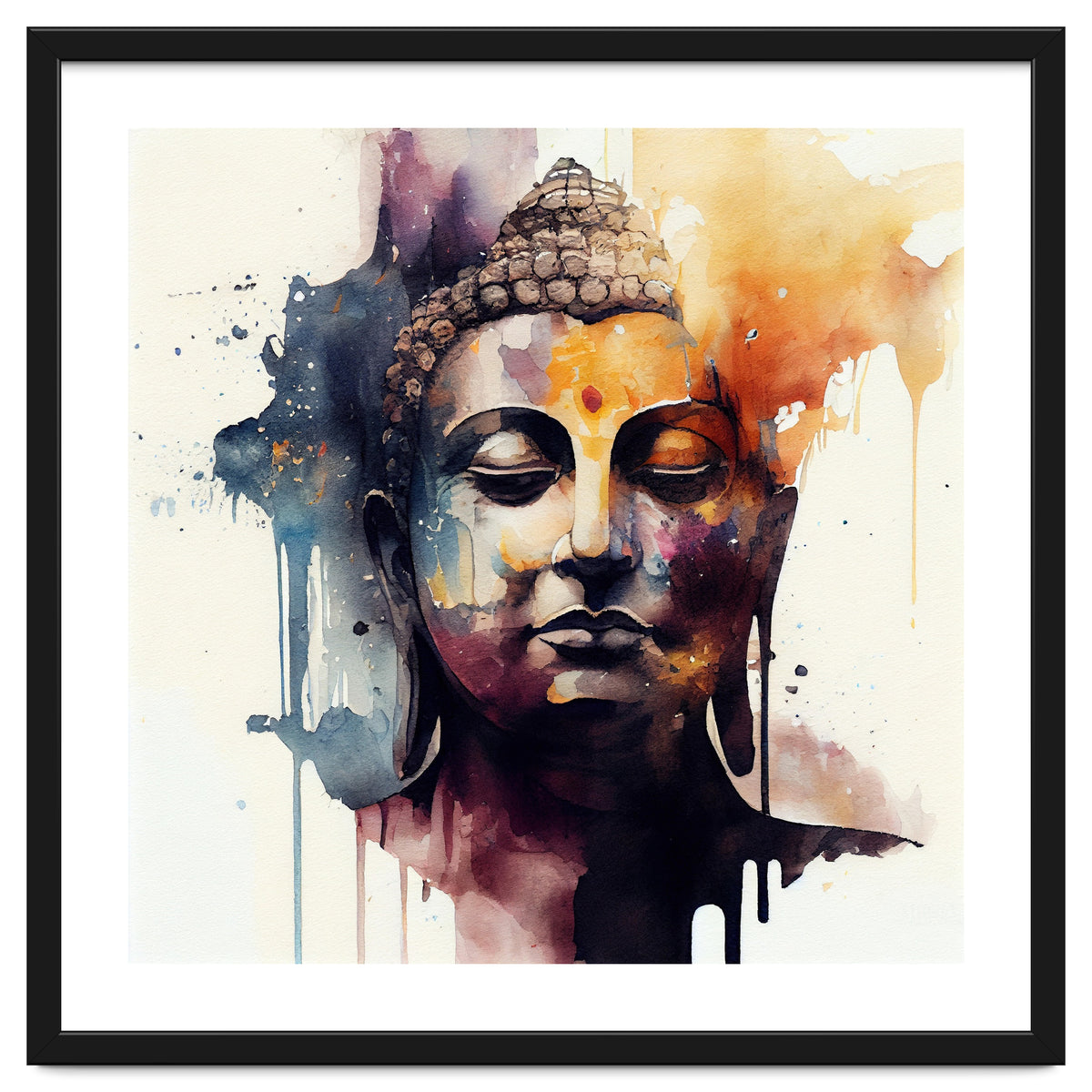 Watercolor Buddha #2