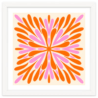 Symmetry Petals - pink and orange