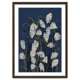 Linocut flower meadow blue thumbnail