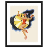 Pinup Girl Celebrating New Year thumbnail
