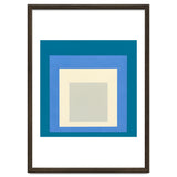 JOSEF ALBERS - HOMAGE TO THE SQUARE: BLUE WHITE GREY thumbnail