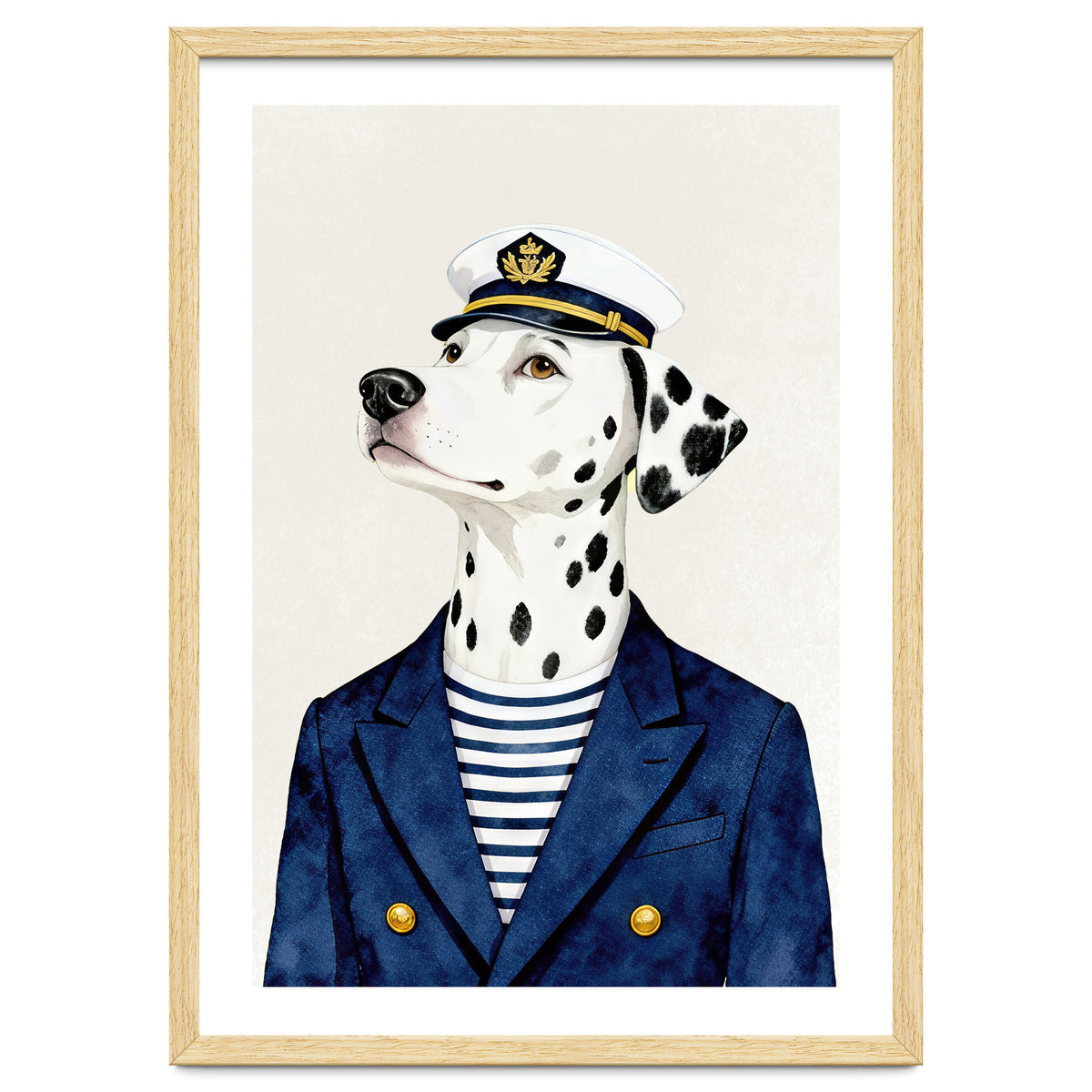 Dalmatian dog As captain