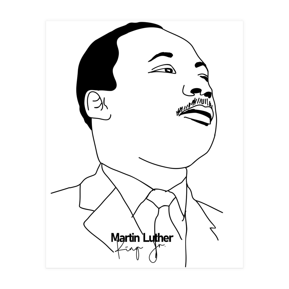 Martin Luther King Jr (Print Only)