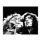 Robert Plant & Jimmy Page Black Illustration (Print Only) thumbnail