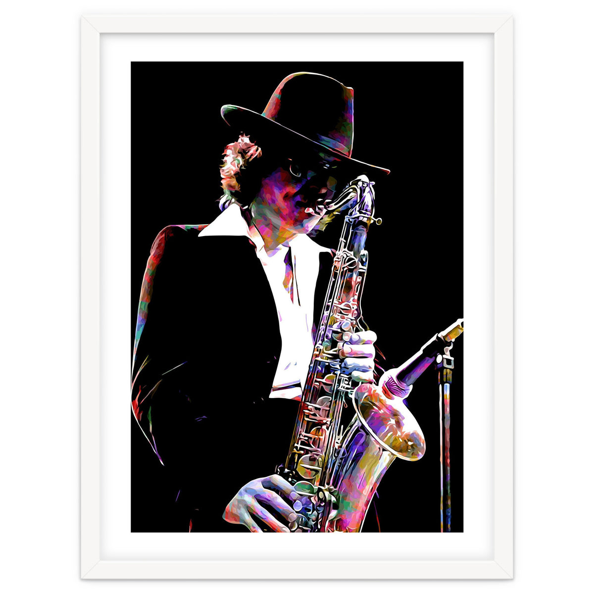 Gato Barbieri  Argentine Jazz Saxophonist Colorful Art