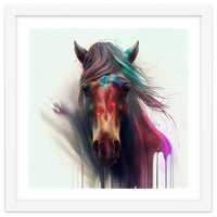 Wild Horse Face Portrait