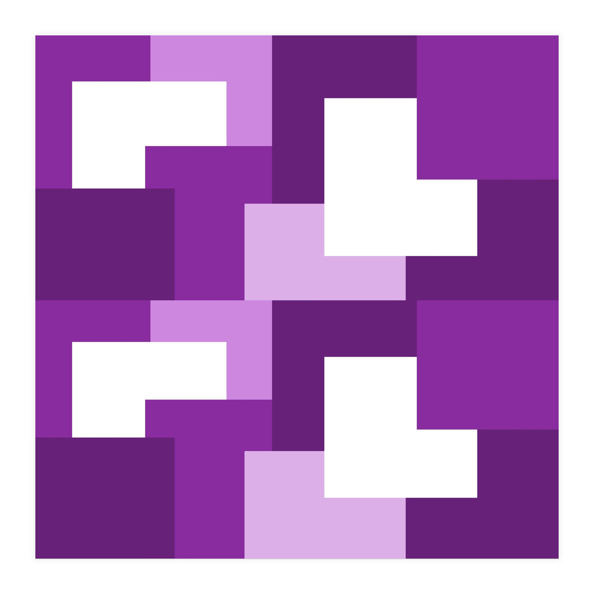 Purple Abstract Square Tiles (Print Only)