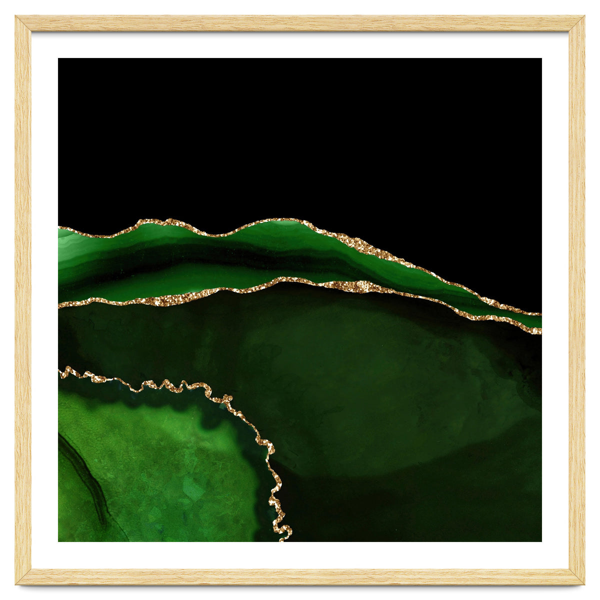 Green & Gold Agate Texture 05