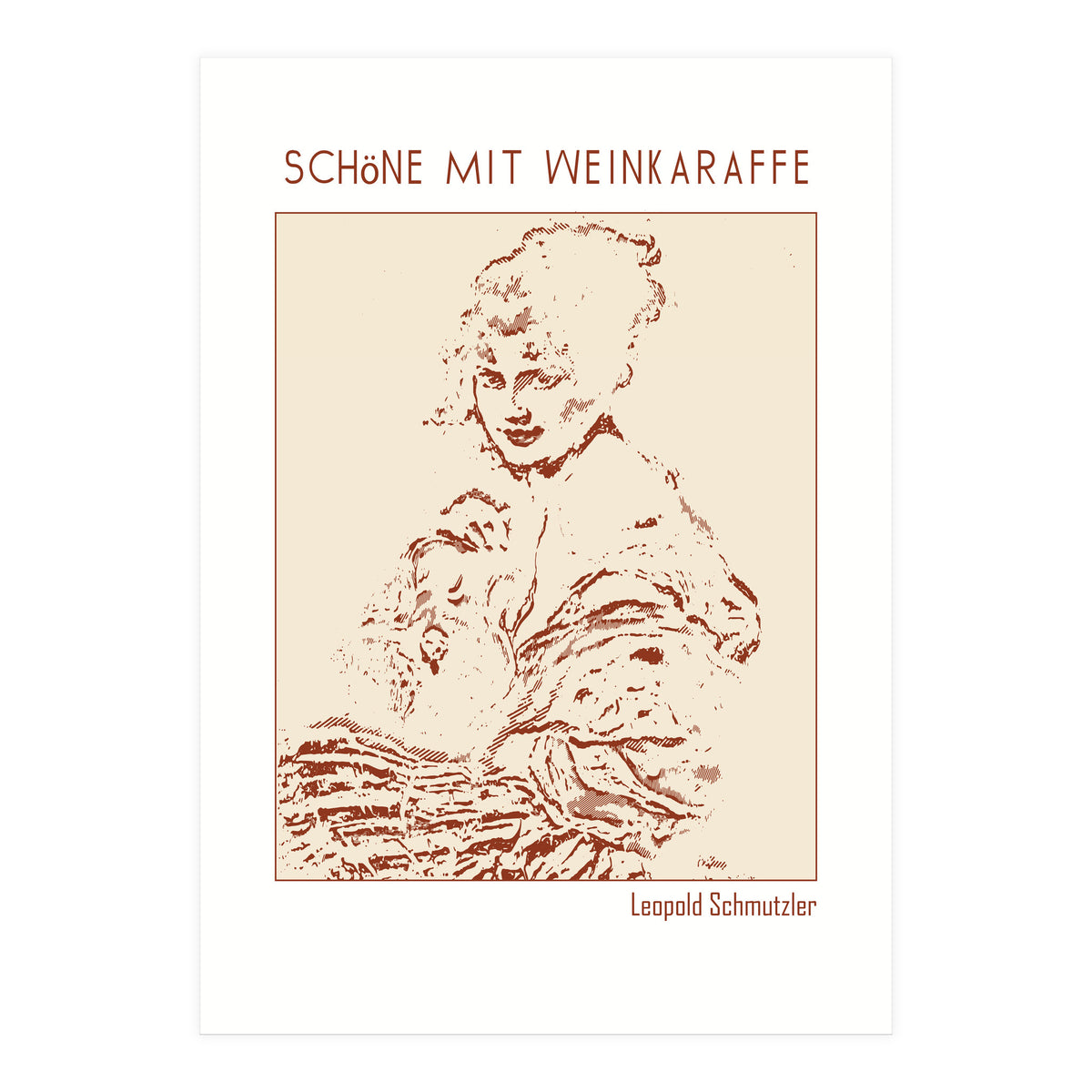 Schöne Mit Weinkaraffe – Leopold Schmutzler (Print Only)