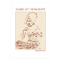 Schöne Mit Weinkaraffe – Leopold Schmutzler (Print Only)