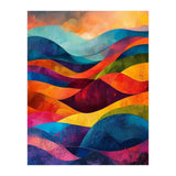 Abstract Rainbow Mountain Landscape (Print Only) thumbnail