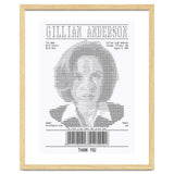 Receipt Art Gillian Anderson thumbnail