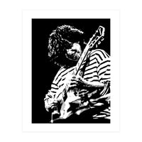 Pat Metheny American Jazz Guitarist Legend in Monochrome 3 (Print Only)