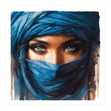 Blue Eyes Tuareg Woman Portrait (Print Only) thumbnail