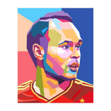 Iniesta pop art portrait (Print Only) thumbnail