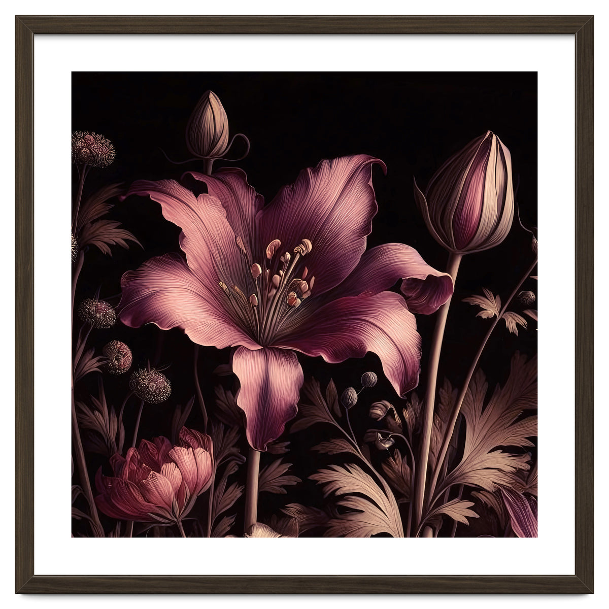 VINTAGE COLOURFUL BOTANICAL-10A-6