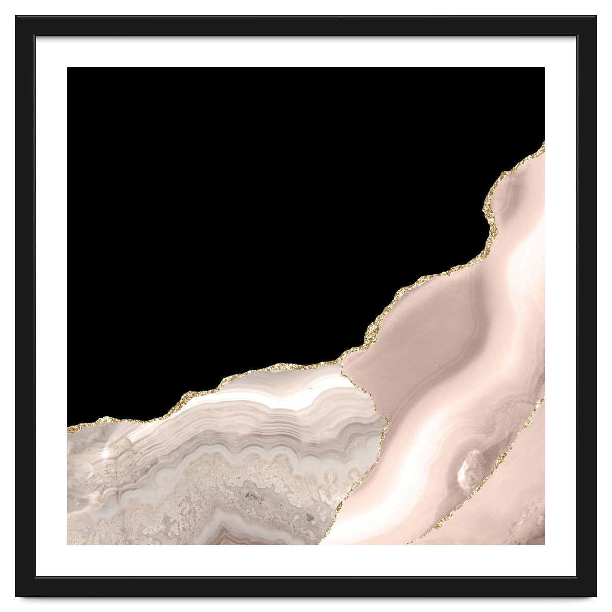 Ivory & Gold Agate Texture 04