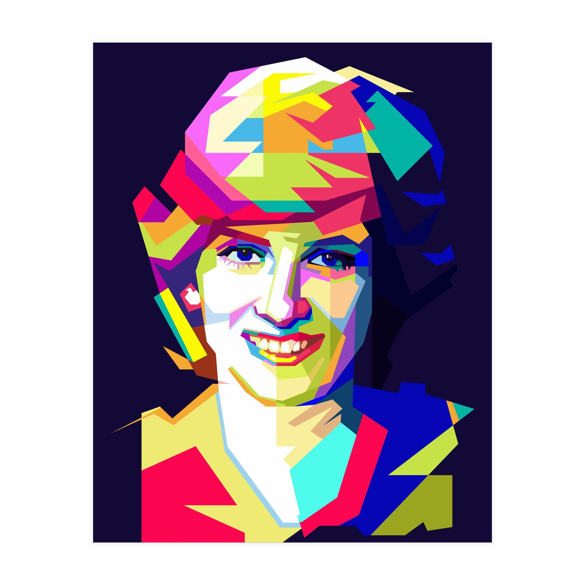 Lady Diana Princes Of Wales Pop Art WPAP (Print Only)