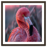 Pink Flamingo Bird Close Up Portrait thumbnail