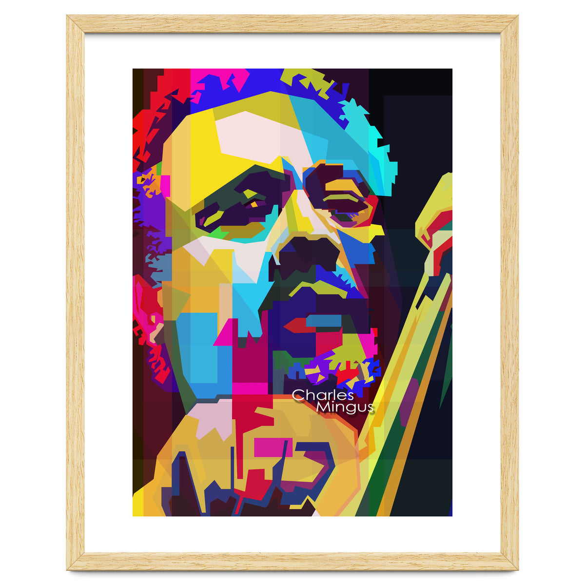 Charles Mingus Classic Jazz Pop Art WPAP