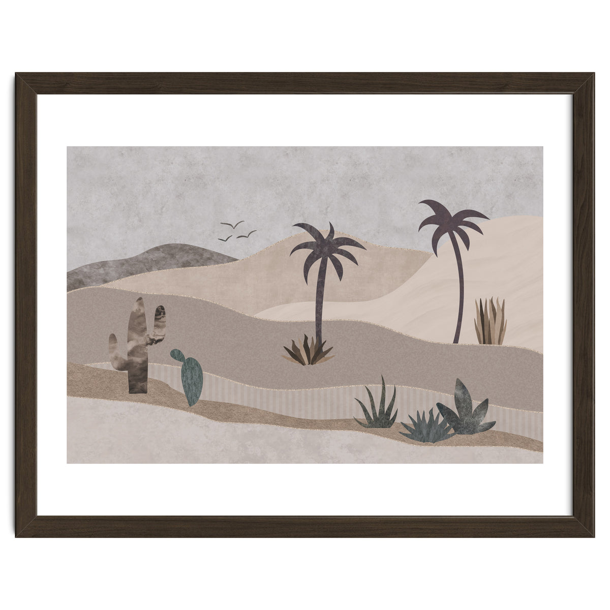 Abstract Landscape Calm Oasis