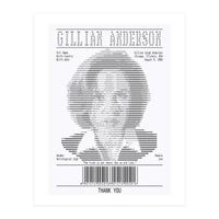 Receipt Art Gillian Anderson (Print Only)