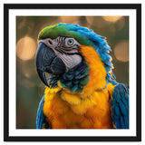 Blue And Gold Macaw Portrait Close Up thumbnail
