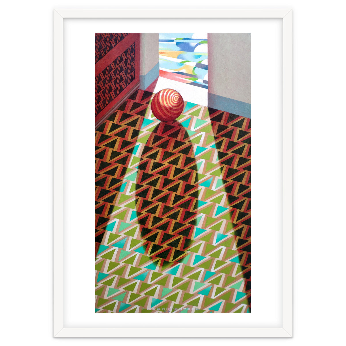 The entrance of the church