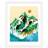 Grass Is Greener Wherever It Is Loved Positivity Nature Landscape Snow, Winter Mountains Painting Forest, Wild Travel Adventure thumbnail