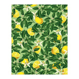 Lemonade Garden, Green Fresh Lemon Botanical Illustration, Vibrant Summer Tropical Fruit Nature (Print Only) thumbnail