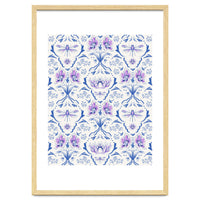 Bohemian Garden Blue Pattern