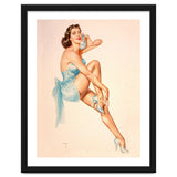 Beautiful Pinup Woman Posing In Ballerina Costume thumbnail
