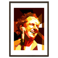 Lee Ritenour Jazz Guitarist Retro Portrait