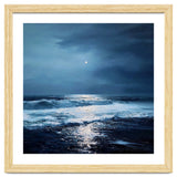 Midnight Seascape with Moonlight Reflecting thumbnail