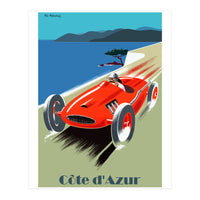 French Riviera, Race Car (Print Only)