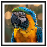 Blue And Gold Macaw Portrait Close Up thumbnail