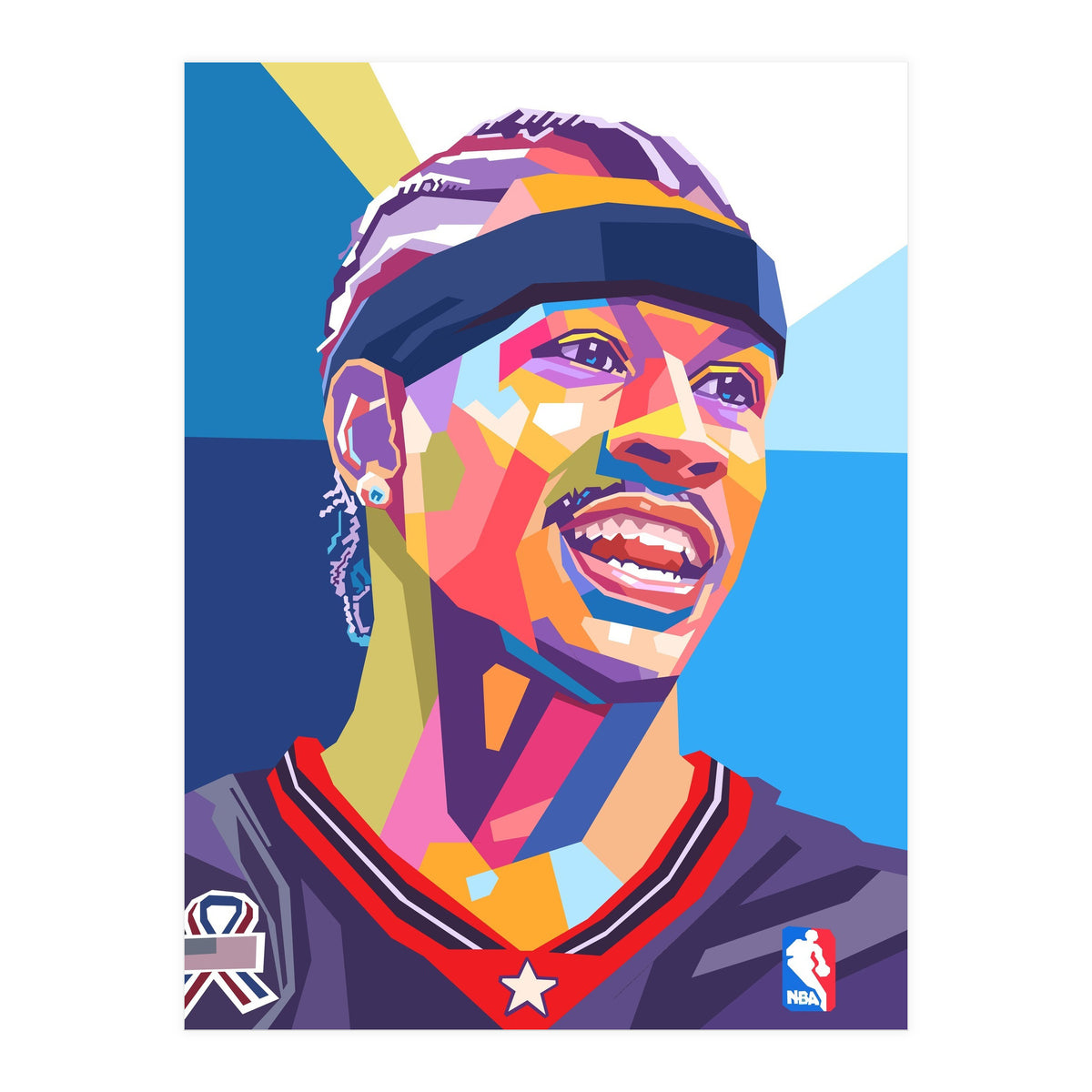 Allen Iverson pop art (Print Only)