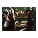 Germany school. The Ambassadors (with anamorphosis in the lower part of the painting). 1533. Oil ... (Print Only) thumbnail